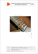 Sistema provisional de protección de hueco de escalera en construcción